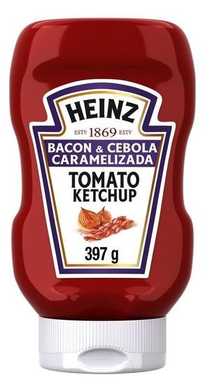Imagem de Kit c/ 4 Ketchup bacon & cebola caramelizada 397g Heinz