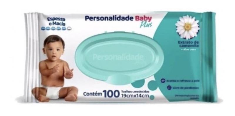 Imagem de Kit c/ 4 Lencos Umedecidos Personalidade Baby Plus 100un