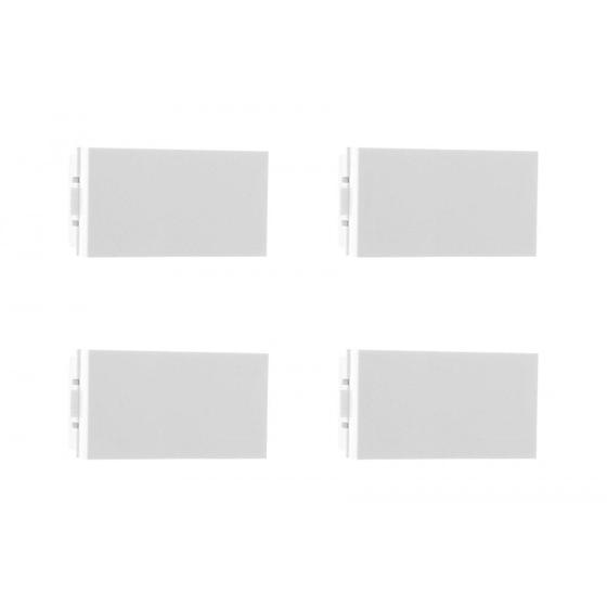 Imagem de Kit C/4 - Modulo Peesa Alfa 1402A 1 Simples  Branco