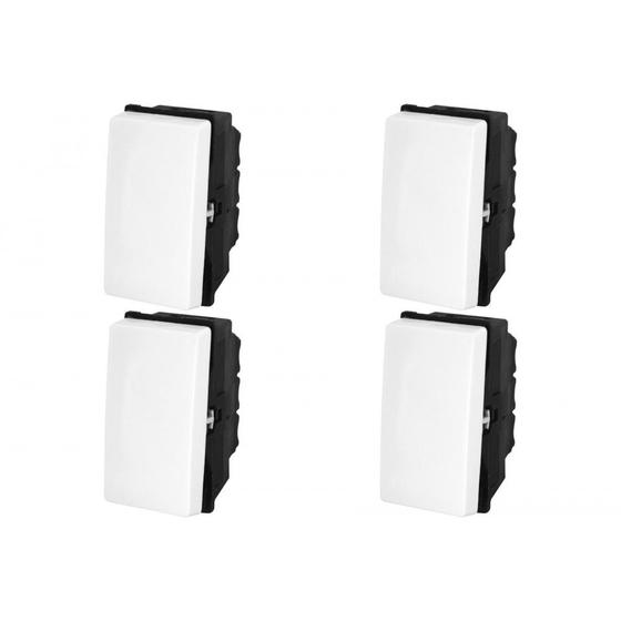 Imagem de Kit C/4 - Modulo Pial Pop Branco 1 Paralelo 10A Lg020