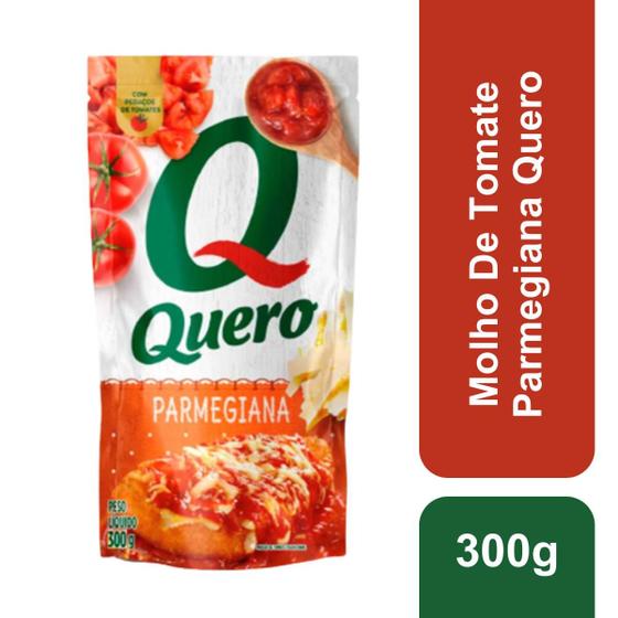 Imagem de Kit c/ 4 Molho De Tomate Parmegiana Sache 300g Quero