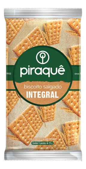 Imagem de Kit c/ 4 Pack Biscoito Integral Piraque Pacote 138g