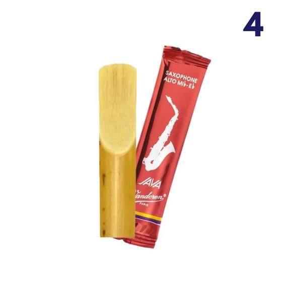 Imagem de Kit c/ 4 palhetas java red cut n.3 sax alto sr263r vandoren