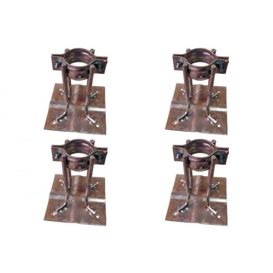 Imagem de Kit C/4 - Para-Raio Base Para Mastro 1.1/2'' A Fogo