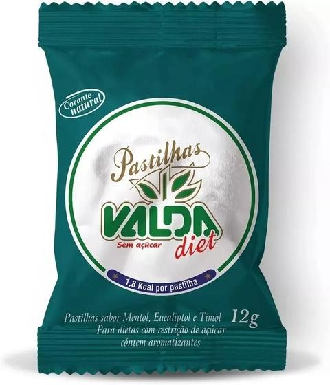 Imagem de Kit c/ 4 Pastilhas Valda Diet Com Eucaliptol Mentol E Timol