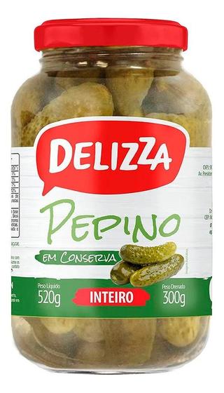 Imagem de Kit c/ 4 Pepino Delizza Conserva 300g