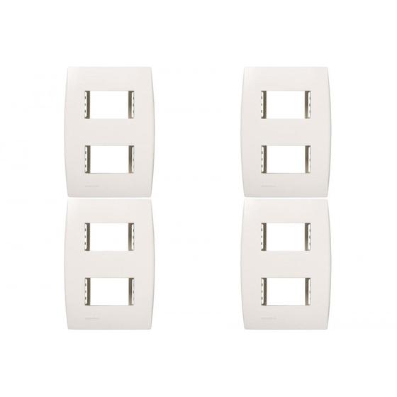 Imagem de Kit C/4 - Placa Soprano Ilus 4X2 (2 Modulo Distanciada)  ...