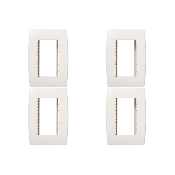 Imagem de Kit C/4 - Placa Soprano Ilus 4X2 (3 Modulos Horizontal)  ...