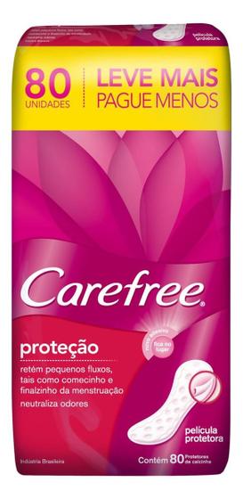 Imagem de Kit c/ 4 Protetor Diario Carefree Protecao com Perfume 80