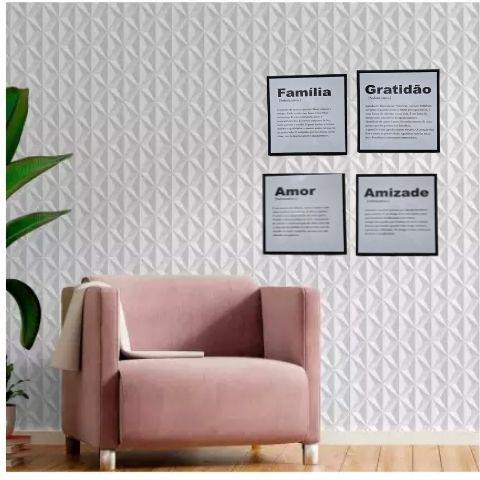 Imagem de Kit c/4 quadro decorativo pvc