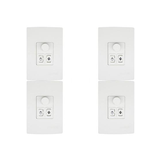Imagem de Kit C/4 - Qualitronix Controle Vent/Lamp 1 Lampada-Qv371