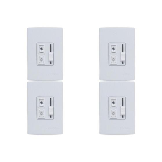 Imagem de Kit C/4 - Qualitronix Controle Vent/Lamp Emb.Desliz-Qv36