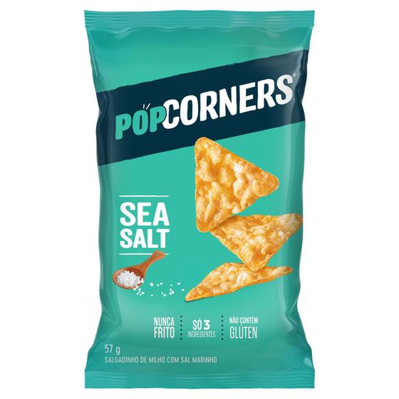 Imagem de Kit c/ 4 Salgadinho Popcorners 57g - Unidade Sabor Sea Salt