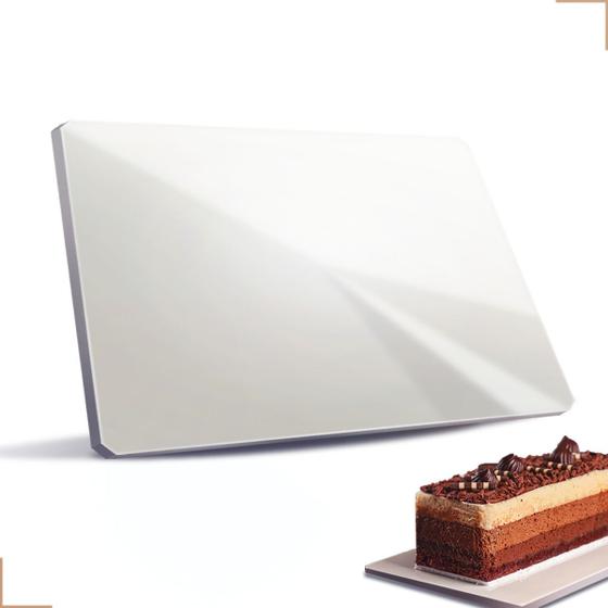 Imagem de Kit c/4 Tabuleiros em MDF 6mm Retangular 20x30cm Confeitaria