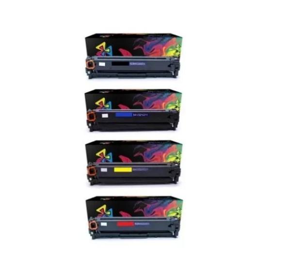 Imagem de Kit C/ 4 Toner Cb540 Cb541 Cb542 Cb543 Cp1215 Cm1312 Cp1515