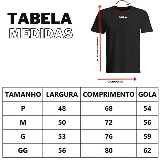 Imagem de Kit C/ 5 Camisetas Algodão Básica Masculina Tamanhos