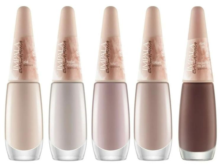 Imagem de Kit C/5 Esmaltes Impala Coleção Bailarina