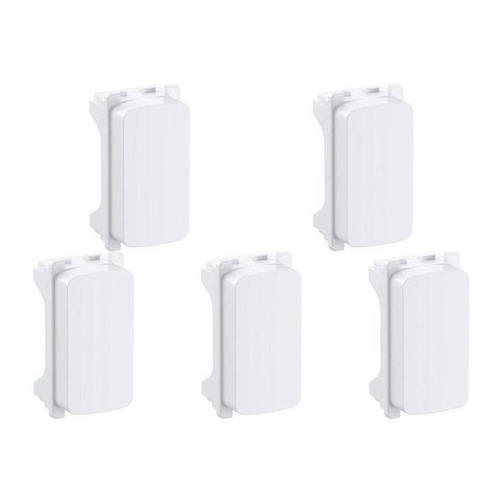Imagem de Kit C/5 - Modulo Pial Pop Branco 1 Cego Lg000