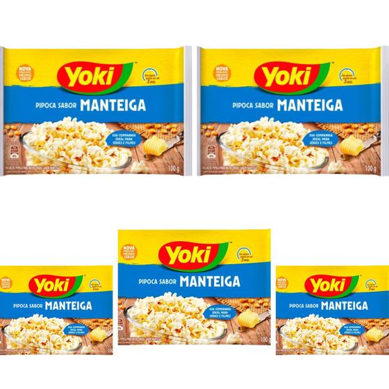 Imagem de Kit C/5 Promocional Yoki Pipoca Manteiga 100G