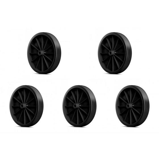 Imagem de Kit C/5 - Roda Para Carrinho Feira Reforcado  Pc  200001