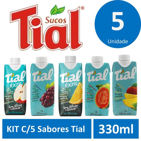 Imagem de Kit C/5 Sabores Tial 1,650ml