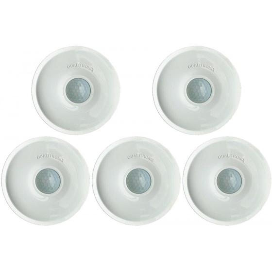 Imagem de Kit C/5 - Sensor Presenca Qualitronix Teto Emb/Sob 19M