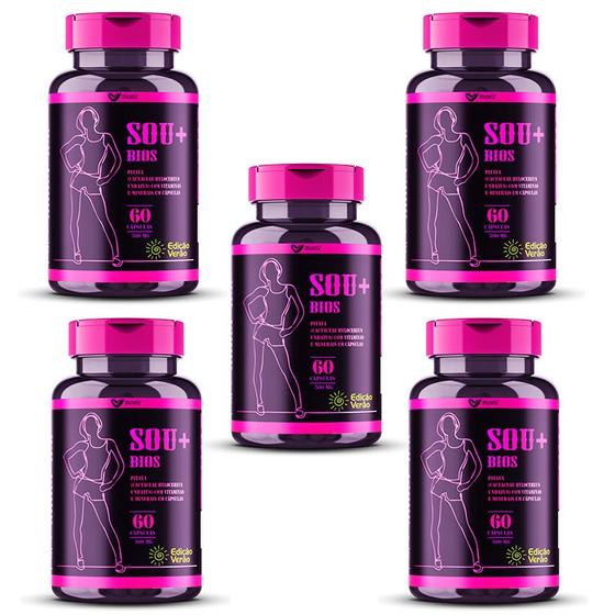 Imagem de KIT C/ 5 SOU + BIOS PITAYA C/ VIT C e ZINCO 60 CÁPS MUWIZ