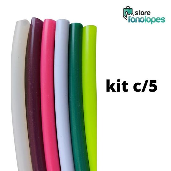 KIT C/5 -TUBO DE RESSONÂNCIA para ETVSO Silicone - Cores Variadas / tubo lax vox Menor preço em KIT C/5 -TUBO DE RESSONÂNCIA para ETVSO Silicone - Cores Variadas / tubo lax vox