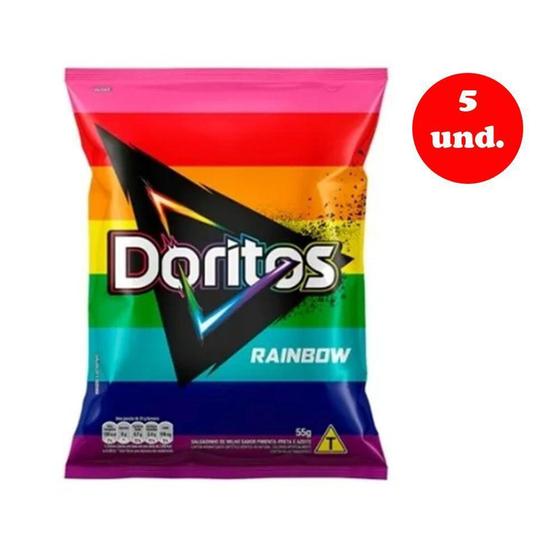 Kit C/5 Unidades Doritos Rainbow 55g - Elma Chips - Doritos - Magazine ...