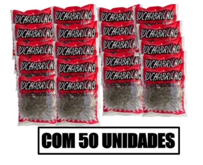 Imagem de Kit C/50 Esponja De Lavar Louça Bucha Brilho Aço Inox