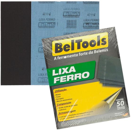 Imagem de Kit C/ 50 Lixa Ferro Grão 240 Beltools