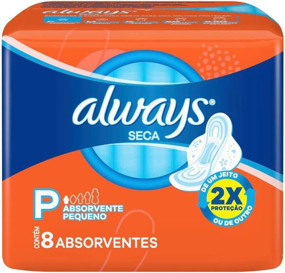 Imagem de Kit c/ 6 Absorvente Always Super Protecao Seca Com Abas 8