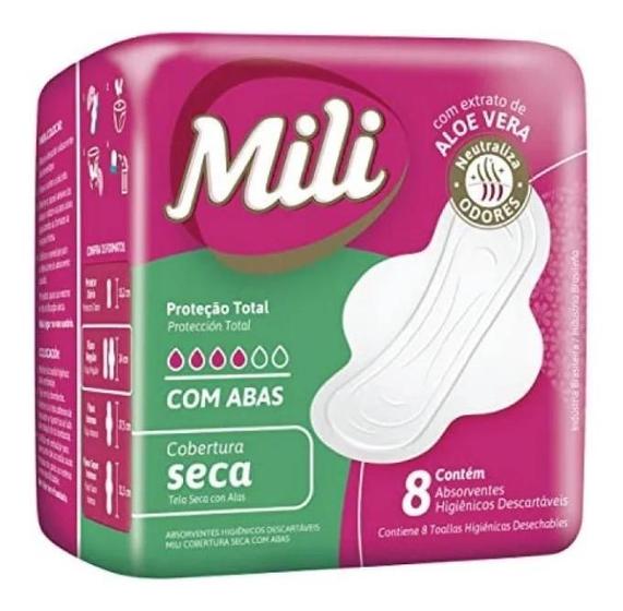 Imagem de Kit c/ 6 Absorvente Protecao Total Seca Com Abas 8 Unidades