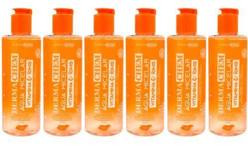 Imagem de Kit C/6 Água Micelar Vitamina C 250ml - Dermachem