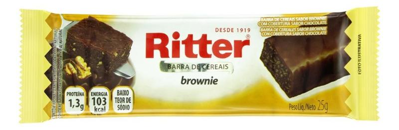 Imagem de Kit c/ 6 Barra de Cereal Brownie Cobertura Chocolate Ritter