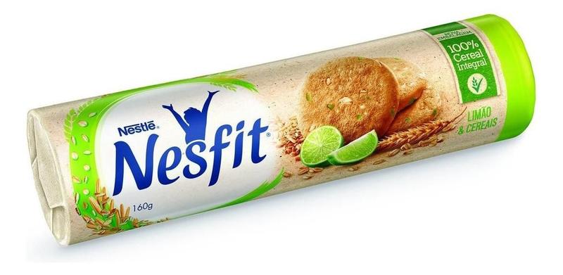 Imagem de Kit c/ 6 Biscoito Integral Limao & Cereais Nesfit 160g