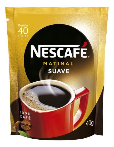 Imagem de Kit c/ 6 Cafe Suave Nescafe Matinal Sache 40g