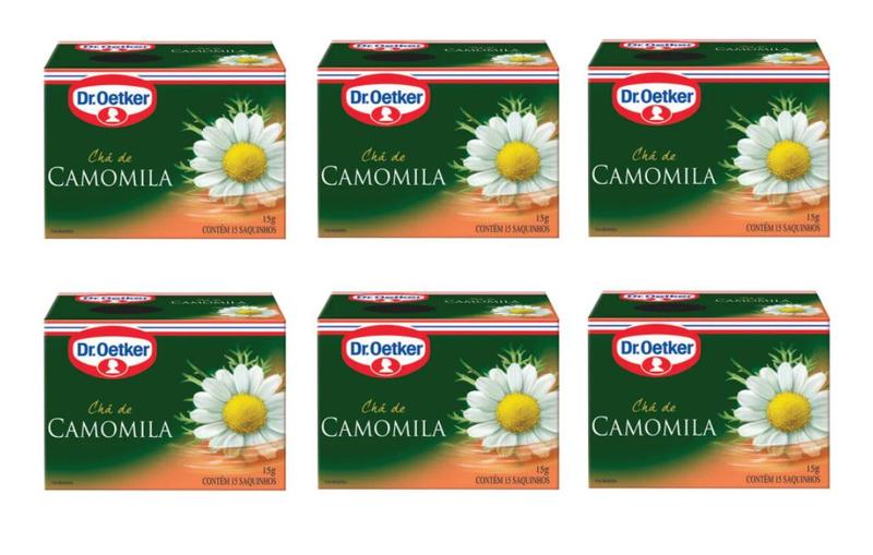 Imagem de Kit c/ 6 Chá de Camomila 15 sachês cada - Dr. Oetker 