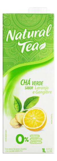 Kit c/ 6 Cha Verde Laranja e Gengibre Zero Acucar Natural - Natural Tea Imagem de Kit c/ 6 Cha Verde Laranja e Gengibre Zero Acucar Natural