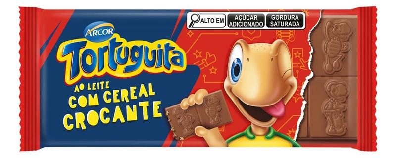 Imagem de Kit c/ 6 Chocolate ao Leite com Cereal Crocante Tortuguita