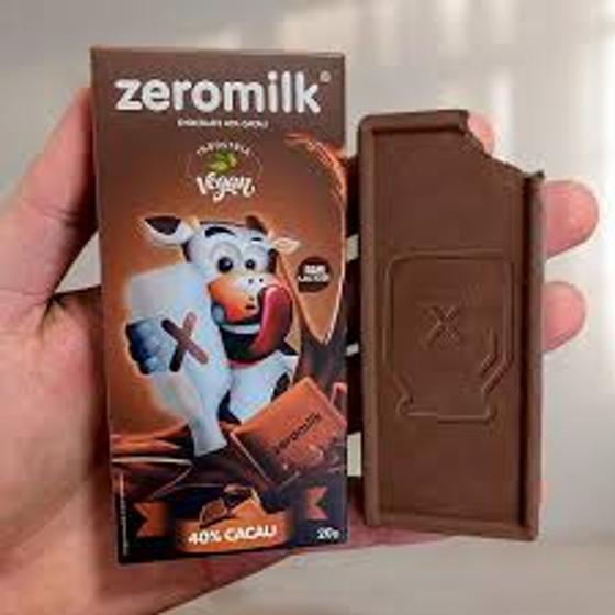 Imagem de kit c/6 Chocolates Zeromilk Sem Lactose 40% Cacau 20g cada - Zeromilk
