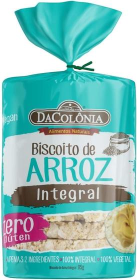 Imagem de Kit c/ 6 Da Colonia Biscoito De Arroz Integral 95G