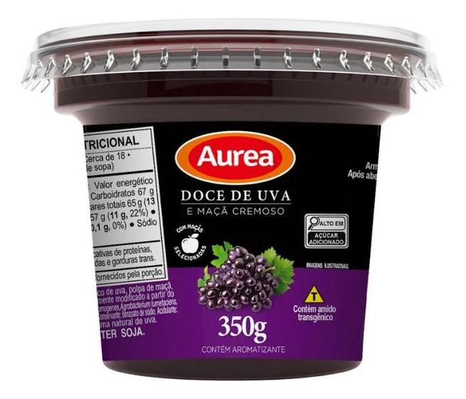 Imagem de Kit c/ 6 Doce de uva e maca Cremoso 350g