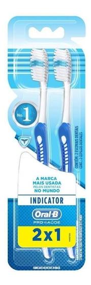 Imagem de Kit c/ 6 Escova Dental Macia 40% Oral-B Pro-Saude Indicator