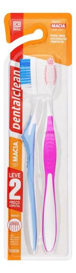 Imagem de Kit c/ 6 Escova Dental Macia Dentalclean Perfect 2 Unidades