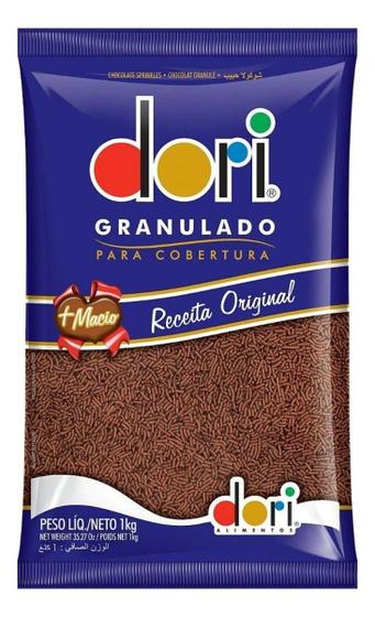 Imagem de Kit c/ 6 Granulado Chocolate Confeitos Dori 1kg - Macio