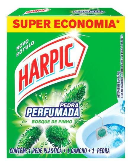 Imagem de Kit c/ 6 Harpic Pedra Perfumada detergente sanitario bosque