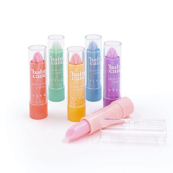 Imagem de Kit c/ 6 Hidratante Labial Lip Balm Care Tint Vivai