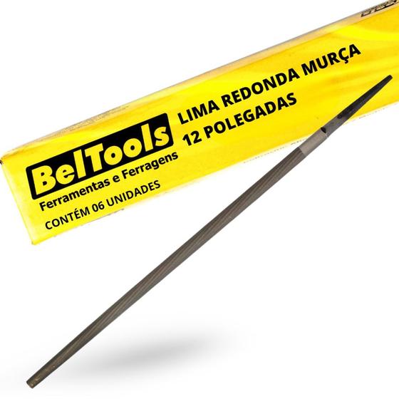 Imagem de Kit C/ 6 Lima Redonda Murça 12 Pol Beltools