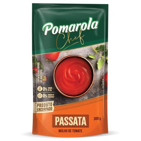 Imagem de Kit c/ 6 Molho de Tomate Passata Pomarola Chef 300g